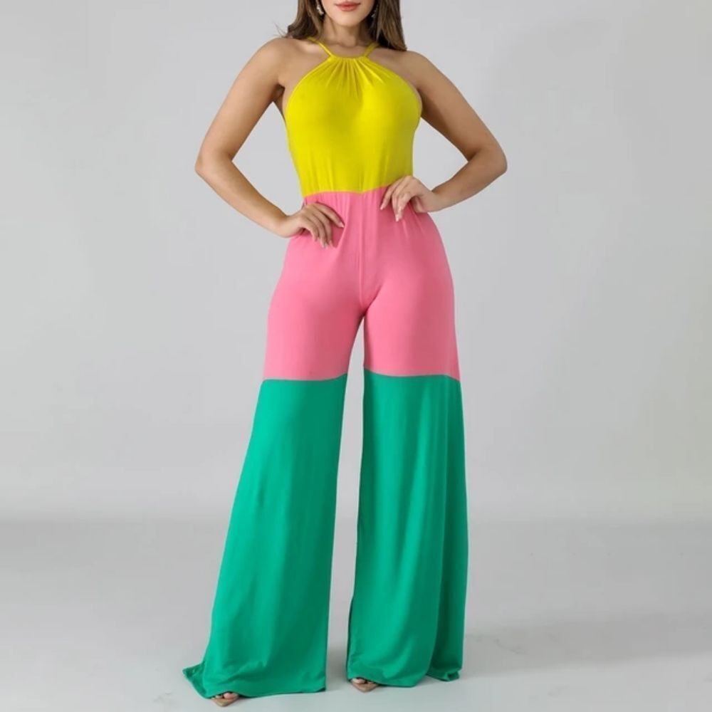 Color Block Jumpsuit - Picture 4 of 6